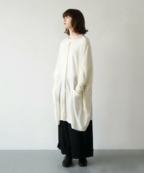 Mochi.モチ.dolman long knit cardigan [ma21-ca-01/off white]