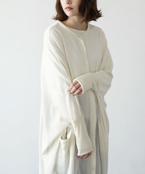 Mochi.モチ.dolman long knit cardigan [ma21-ca-01/off white]