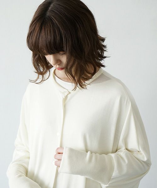 Mochi.モチ.dolman long knit cardigan [ma21-ca-01/off white]
