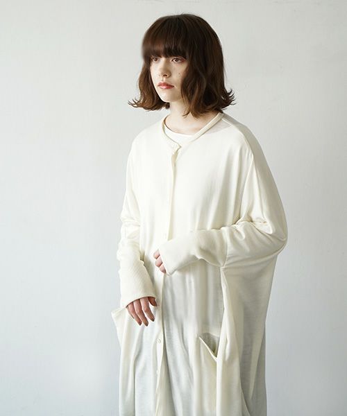 Mochi.モチ.dolman long knit cardigan [ma21-ca-01/off white]
