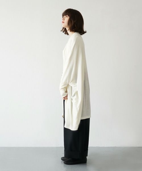Mochi.モチ.dolman long knit cardigan [ma21-ca-01/off white]