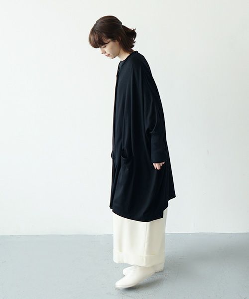 Mochi.モチ.dolman long knit cardigan [ma21-ca-01/black]