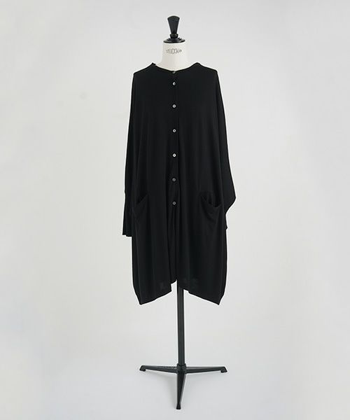 Mochi.モチ.dolman long knit cardigan [ma21-ca-01/black]