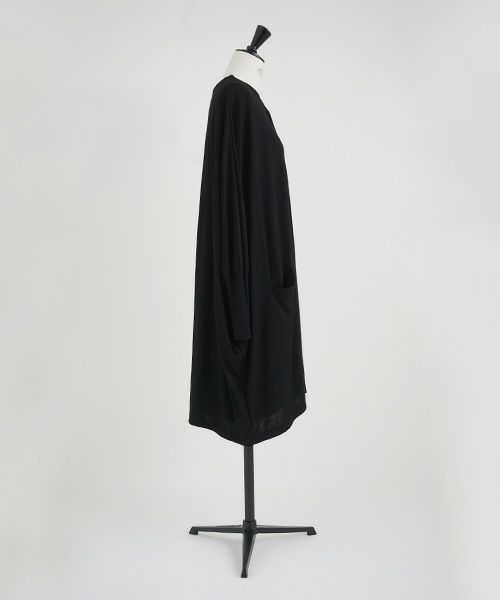 Mochi.モチ.dolman long knit cardigan [ma21-ca-01/black]