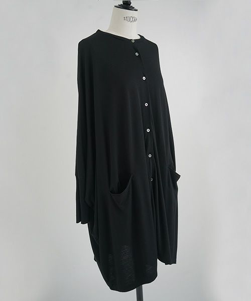 Mochi.モチ.dolman long knit cardigan [ma21-ca-01/black]