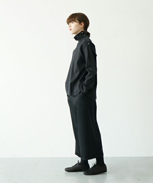 Mochi.モチ.asymmetry wide pants [ma21-pt-01/black]