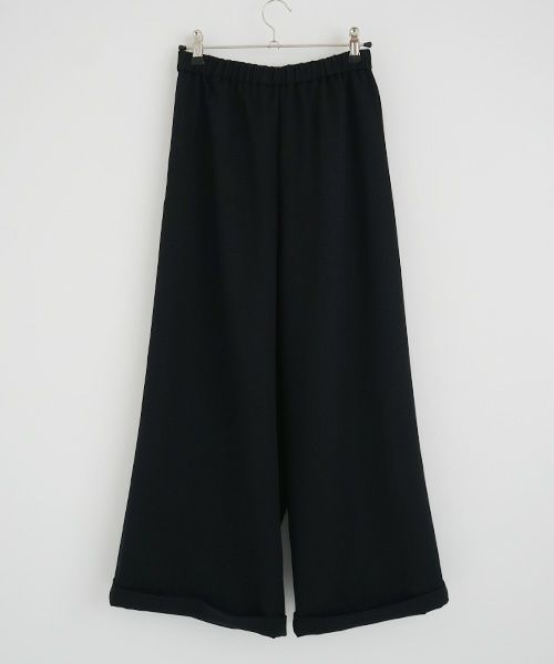 Mochi.モチ.asymmetry wide pants [ma21-pt-01/black]