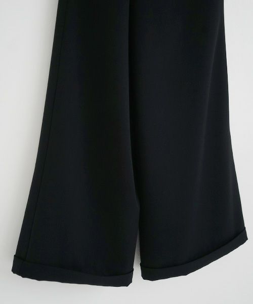 Mochi.モチ.asymmetry wide pants [ma21-pt-01/black]