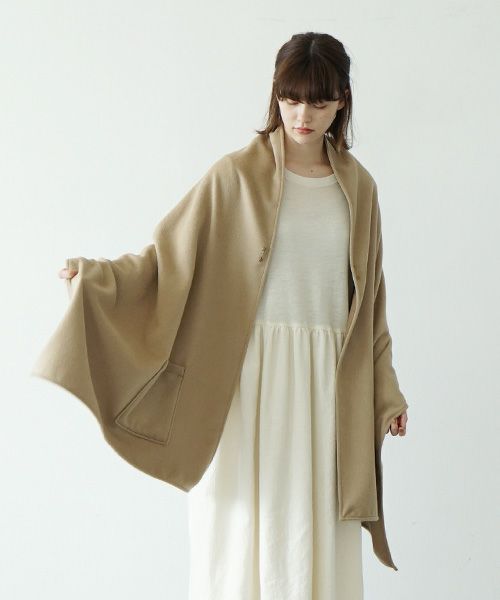 Mochi.モチ.pocket stole [ma21-st-01/tan]