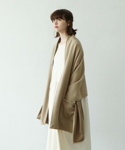 Mochi.モチ.pocket stole [ma21-st-01/tan]