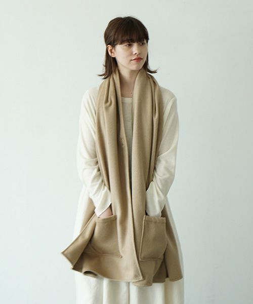 Mochi.モチ.pocket stole [ma21-st-01/tan]