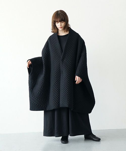 Mochi.モチ.cape coat [ma21-co-01/black]