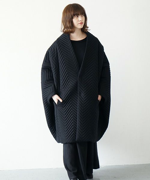 Mochi.モチ.cape coat [ma21-co-01/black]