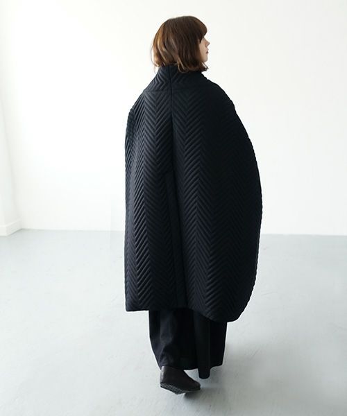 Mochi.モチ.cape coat [ma21-co-01/black]