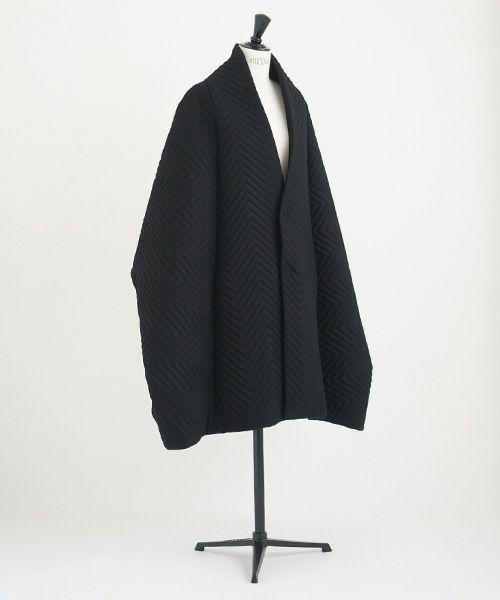 Mochi.モチ.cape coat [ma21-co-01/black]