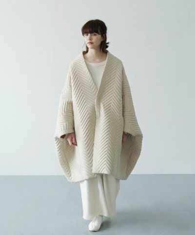 Mochi.モチ.cape coat [ma21-co-01/off white]