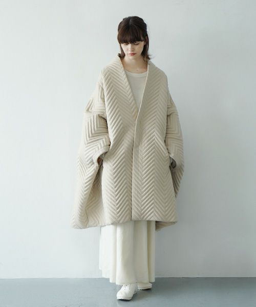 Mochi.モチ.cape coat [ma21-co-01/off white]