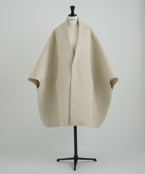 Mochi.モチ.cape coat [ma21-co-01/off white]