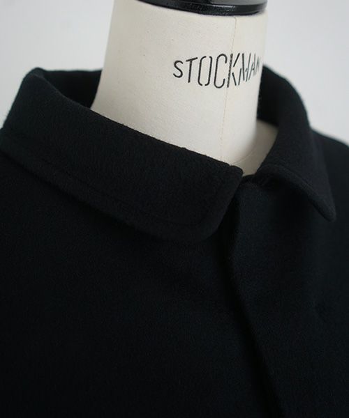 Mochi.モチ.stand fall collar coat [ma21-co-02/black]