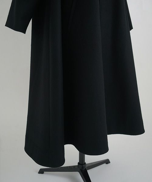 Mochi.モチ.stand fall collar coat [ma21-co-02/black]
