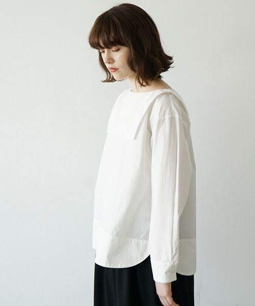 Mochi.モチ.sailor shirt [ma21-sh-01/white]