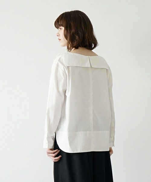 Mochi.モチ.sailor shirt [ma21-sh-01/white]