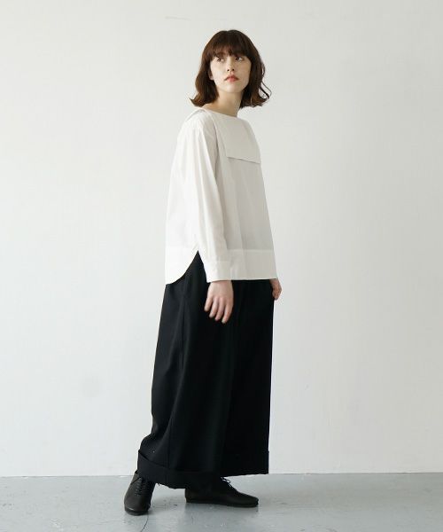 Mochi.モチ.sailor shirt [ma21-sh-01/white]
