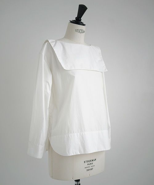 Mochi.モチ.sailor shirt [ma21-sh-01/white]