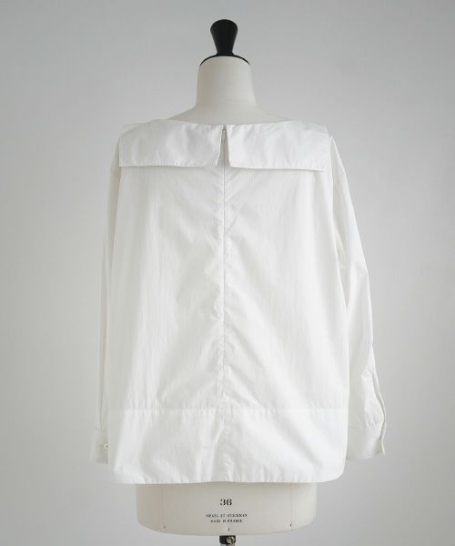 Mochi.モチ.sailor shirt [ma21-sh-01/white]