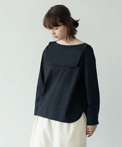 Mochi.モチ.sailor shirt [ma21-sh-01/black]