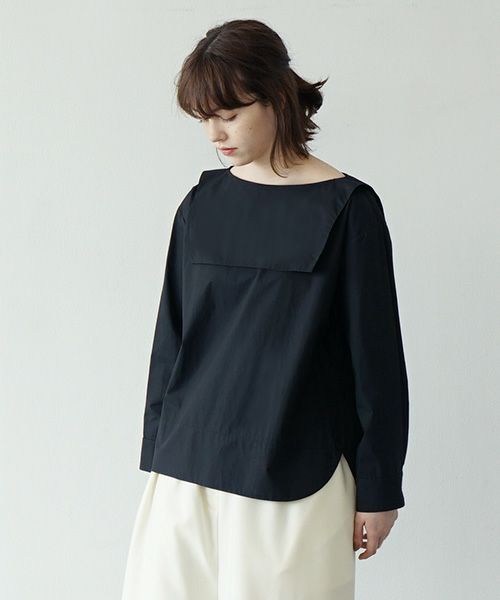Mochi.モチ.sailor shirt [ma21-sh-01/black]