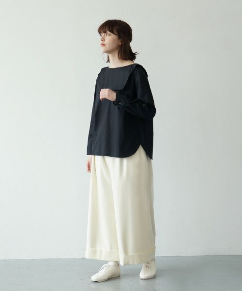 Mochi.モチ.sailor shirt [ma21-sh-01/black]