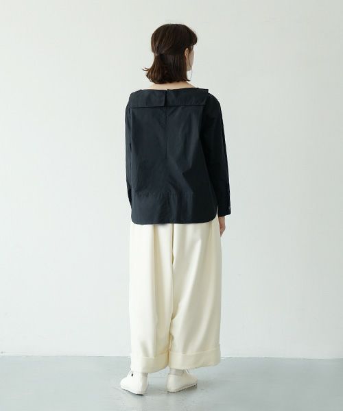 Mochi.モチ.sailor shirt [ma21-sh-01/black]