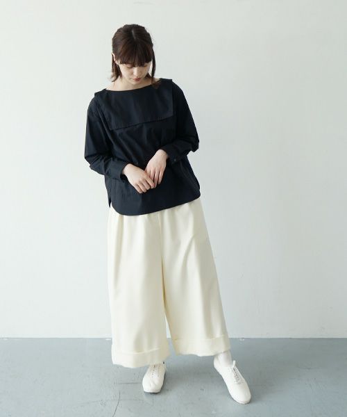 Mochi.モチ.sailor shirt [ma21-sh-01/black]