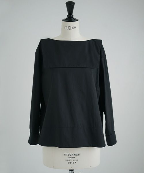 Mochi.モチ.sailor shirt [ma21-sh-01/black]