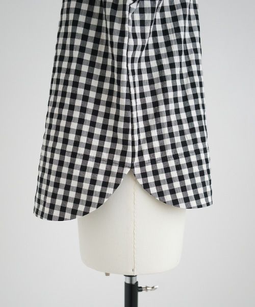 Mochi.モチ.sailor shirt [ma21-sh-01/gingham check]