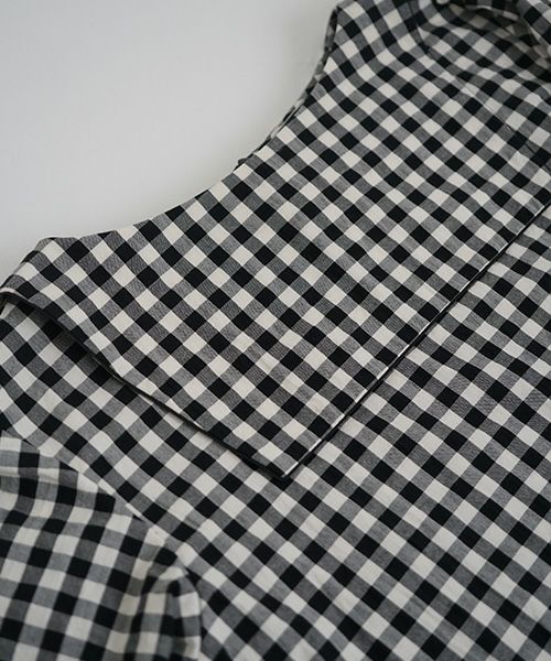 Mochi.モチ.sailor shirt [ma21-sh-01/gingham check]