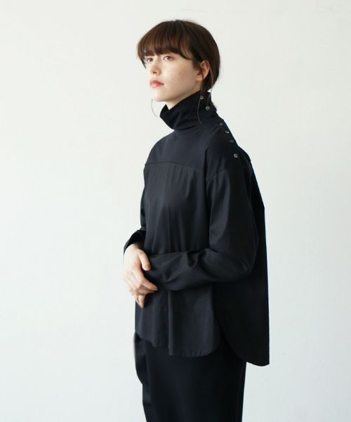Mochi.モチ.turtleneck shirt [ma21-sh-04/black]