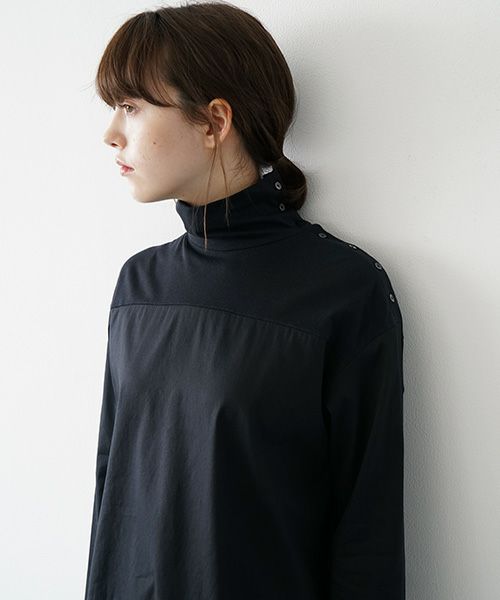 Mochi.モチ.turtleneck shirt [ma21-sh-04/black]