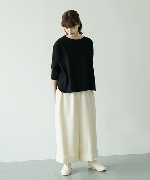 Mochi.モチ.cropped wide pants [ma21-pt-02/off white]