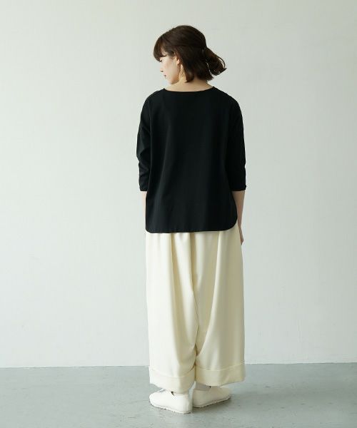 Mochi.モチ.cropped wide pants [ma21-pt-02/off white]
