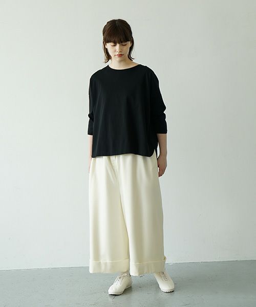 Mochi.モチ.cropped wide pants [ma21-pt-02/off white]