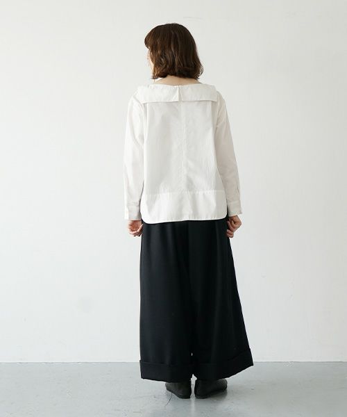 Mochi.モチ.cropped wide pants [ma21-pt-02/black]