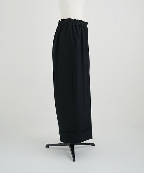 Mochi.モチ.cropped wide pants [ma21-pt-02/black]