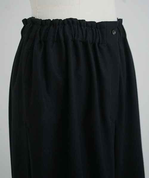 Mochi.モチ.cropped wide pants [ma21-pt-02/black]