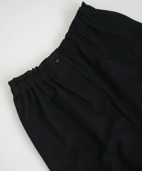 Mochi.モチ.cropped wide pants [ma21-pt-02/black]