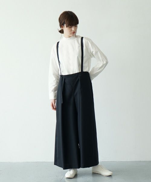 Mochi.モチ.suspender wide pants [mo-pt-01/black]