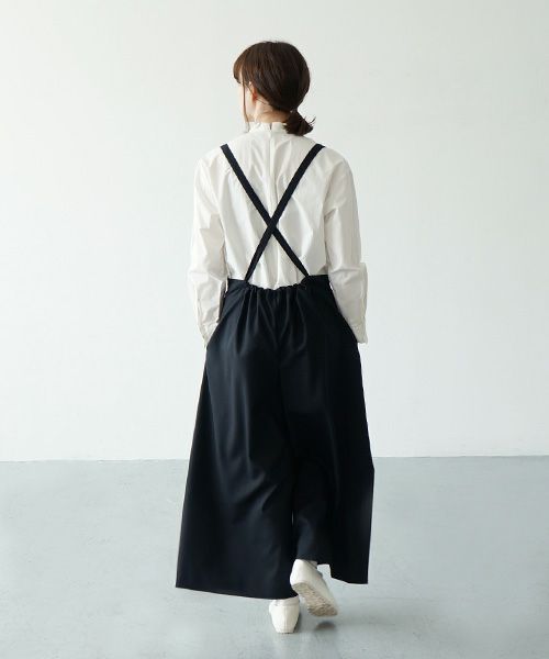 Mochi.モチ.suspender wide pants [mo-pt-01/black]