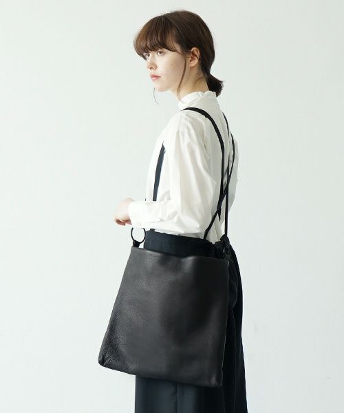 Mochi.モチ.square shoulder bag [ma-pro-08-/black]