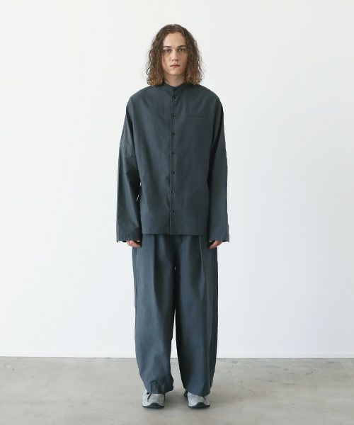 VU.ヴウ.dyed stand collar shirt vu-a12-s02[GRAPHITE]